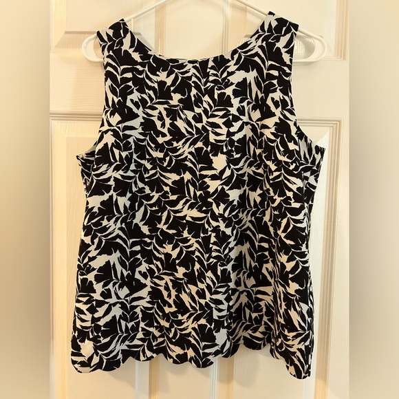 J. Crew Tops Jcrew Sleeveless Black And White Poshmark
